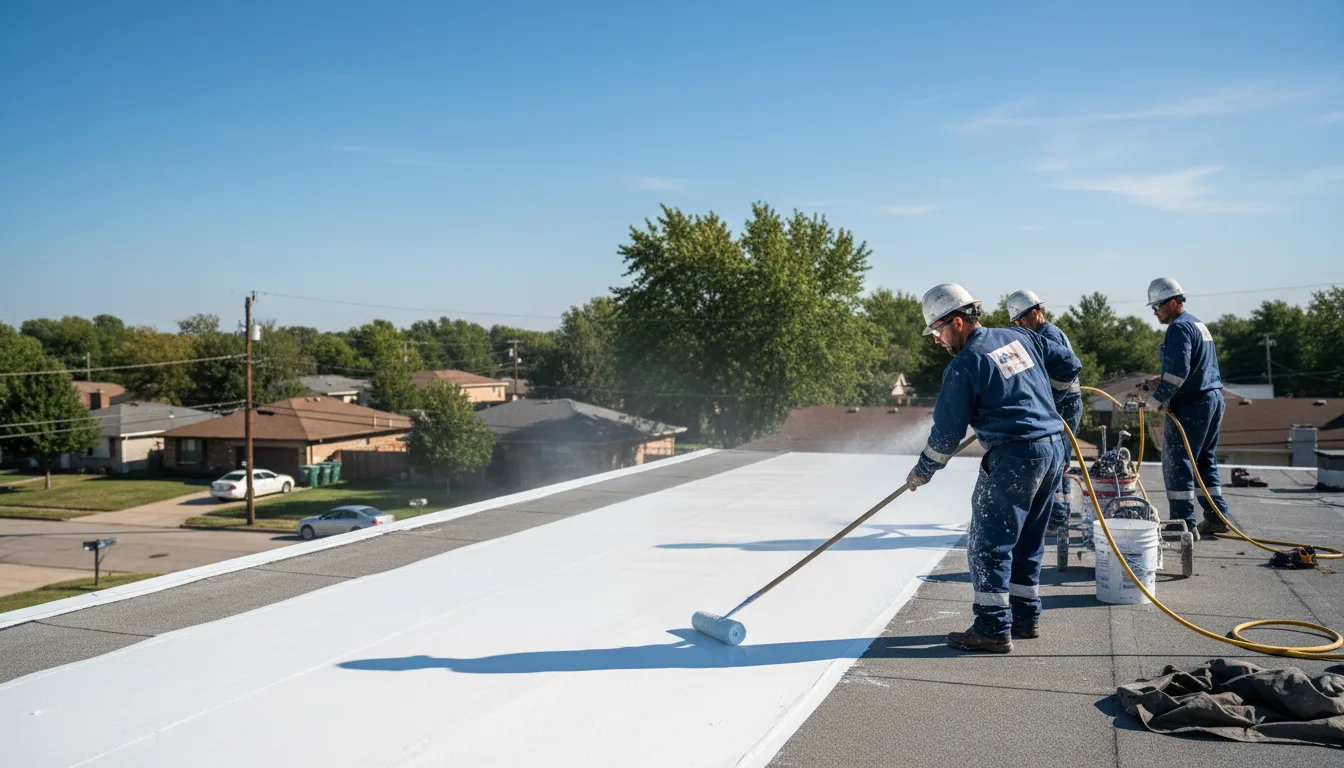 Commercial roof coating in Clinton, IL near me